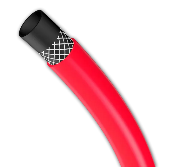 Шланг ПВХ поливочный армированный Родничок-Люкс 1/2" 30м (красный)