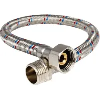 Гибкая подводка для воды VALFEX нерж.сталь 1/2" В-Н 80см (100)