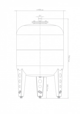 Расширительный бак для отопления ДЖИЛЕКС В 80